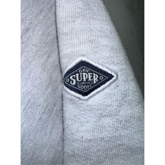 Vintage Super Dry Women’s Size 15 Crewneck Sweater Gray Sweatshirt - Picture 4 of 7